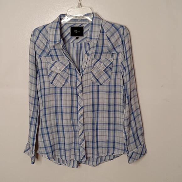 Rails Women's Small Kendra Cotton Gauze plaid button down. Comfy,Farmercore. - Picture 1 of 7